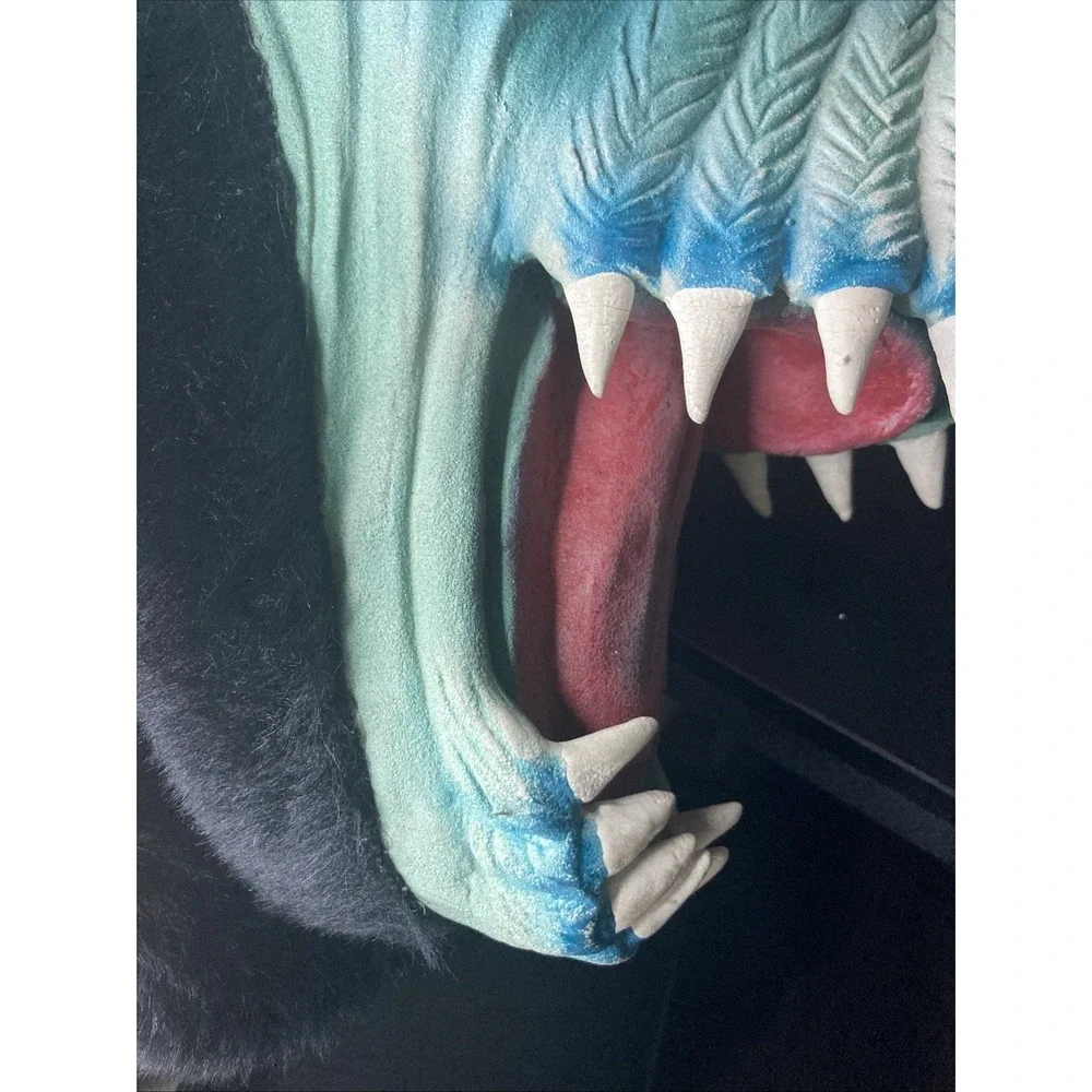 Topstone Fang Face‎ Monster Mask Rare Vintage Costume GreenBlue Black